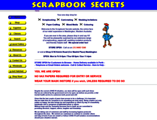 scrapbooksecrets.com.au screenshot