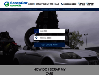 scrapcarcompare.co.uk screenshot