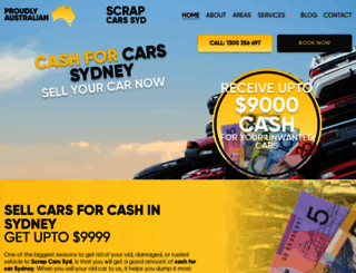 scrapcarssyd.com.au screenshot