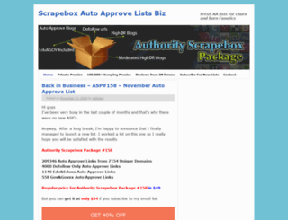 scrapeboxlist.biz screenshot
