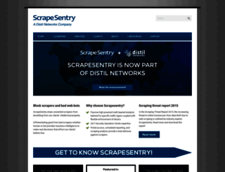 scrapesentry.com screenshot