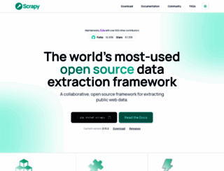 scrapy.org screenshot