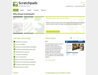 scratchpads.eu screenshot