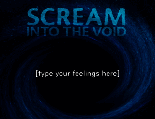 screamintothevoid.com screenshot