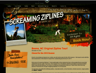 screamtimezipline.com screenshot