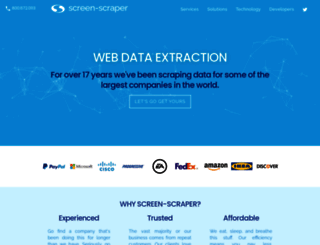 screen-scraper.com screenshot