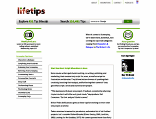screenplay.lifetips.com screenshot