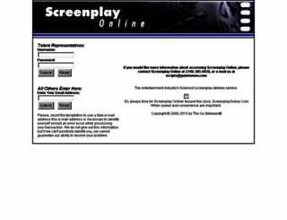 screenplayonline.com screenshot