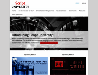 screenwritersuniversity.com screenshot