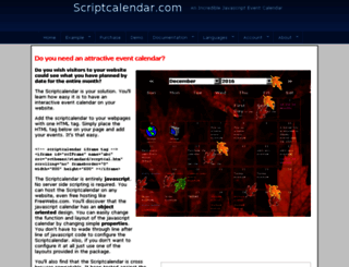 scriptcalendar.com screenshot