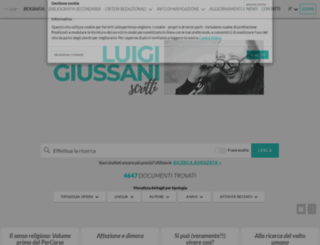 scritti.luigigiussani.org screenshot