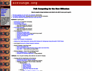 scrounge.org screenshot