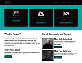 scrumguides.org screenshot