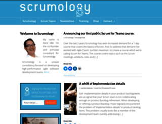 scrumology.net screenshot