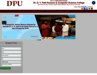 scs.dypvp.edu.in screenshot