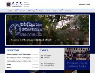 scsalumni.in screenshot