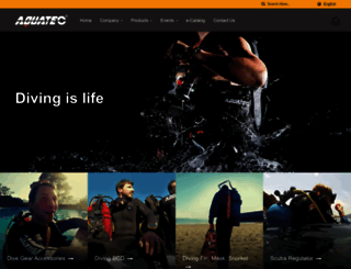 scuba-aquatec.com screenshot
