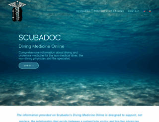 scuba-doc.com screenshot