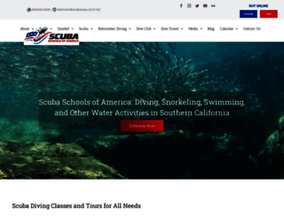 scubaschoolsofamerica.com screenshot