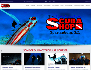 scubashopsc.com screenshot