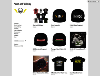 scumandvillainy.storenvy.com screenshot