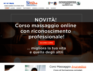 scuoladimassaggioayurvedico.it screenshot