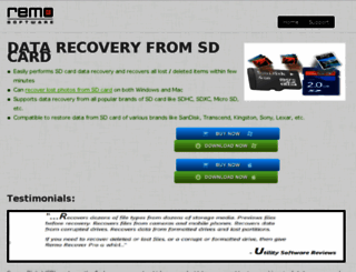sdcarddatarecovery.net screenshot