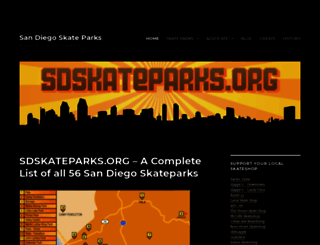 sdskateparks.org screenshot