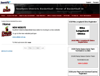 sdspartans.basketball.net.au screenshot