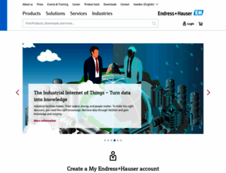 se.endress.com screenshot