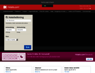 se.hotels.com screenshot