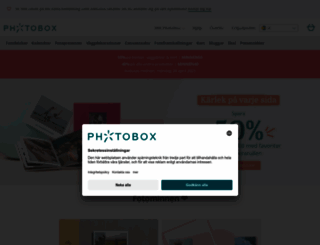 se.photobox.com screenshot