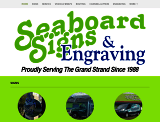 seaboardsigns.com screenshot