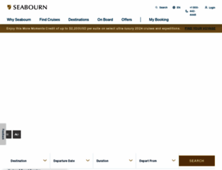 seabourn.com screenshot