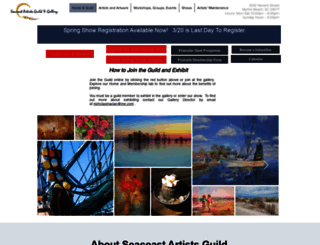 seacoastartistsguild.com screenshot