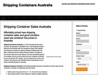 seacontainersaustralia.com.au screenshot