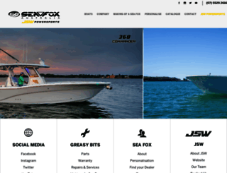 seafoxboats.com.au screenshot