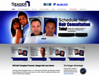 seagerhairtransplant.com screenshot