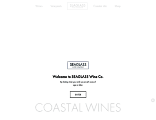 seaglasswines.com screenshot