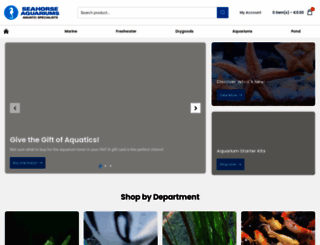 seahorseaquariums.com screenshot