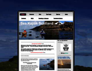 seakayakscotland.com screenshot