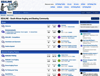 sealine.co.za screenshot