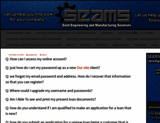 seamsmanufacturing.com screenshot