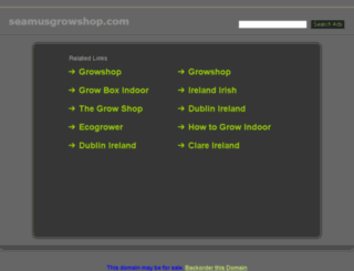 seamusgrowshop.com screenshot