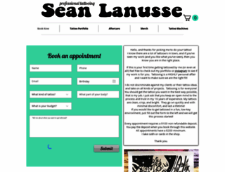 seanlanusse.com screenshot