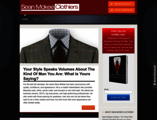 seanmckeeclothiers.com screenshot