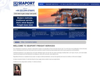seaportfreight.co.uk screenshot