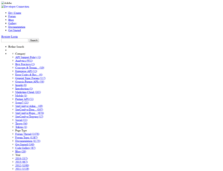 search-developer.omniture.com screenshot