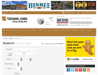 search.azstarnet.com screenshot