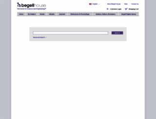 search.begellhouse.com screenshot